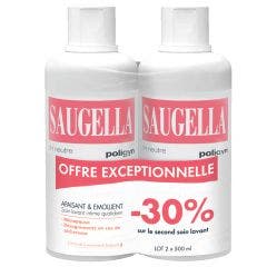 Toilette Intime Quotidienne 2x500ml Poligyn Muqueuses Fragilisees Saugella