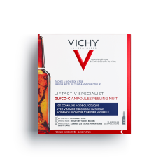 Ampoules Peeling Nuit Serum Anti Taches 10% Acide Glycolique X10 8ml Liftactiv Specialist Vichy