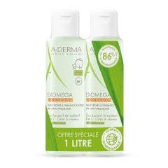 Gel Lavant Emollient Corps Et Cheveux 2x500ml Exomega Control A-Derma