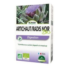 Artichaut Radis Noir Digestion 20 Ampoules Biotechnie