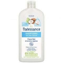 Shampooing Extra Doux Bio Et Keratine Vegetale Bio 500ml Coco Natessance