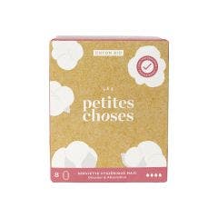 Serviettes Hygiéniques Extra Long Coton Bio Boîte de 8 Les Petites Choses