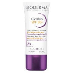 Soin Réparateur Hydratant Solaire SPF50+ Après-soleil 30ml Cicabio Peaux Fragilisées Exposées au Soleil Bioderma