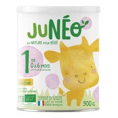 Lait pour nourrissons 1er age au lait de vache Bio 900g De 0 à 6 mois Juneo