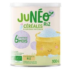 Cereales a complement proteiniques a la proteine de Riz Bio 900g Dès 6 mois Juneo
