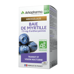 Baie De Myrtille Bio 40 Gelules Arkogélules Arkopharma