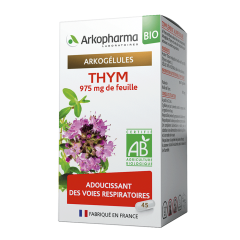 Thym 975mg De Feuille Bio 45 Gelules Arkogélules Arkopharma