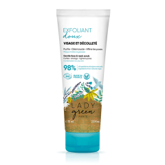 Exfoliant doux Visage et décoleté 75ml Peaux normales à grasses Lady Green