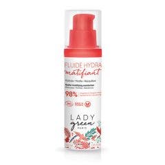 Fluide hydra matifiant bio 40ml Peaux mixtes à grasses Lady Green