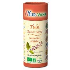Tulsi Basilic Sacré Bio 60 gélules Respiration apaisée Ayur-Vana