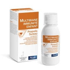 MULTIBIANE Immunité Enfant Propolis, Sureau- flacon avec Gobelet doseur 150ml Pileje
