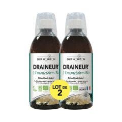 Draineur 5 émonctoires 2x500ml Détoxifie et draine Diet Horizon
