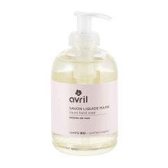 Savon liquide mains petales de rose bio 300ml Avril