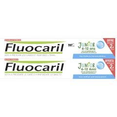 Dentifrice Junior 6-12 Ans Gel Bubble 2x75ml Fluocaril