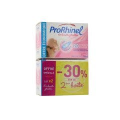 Embouts Nasaux Souples jetables 2x20 Doux et hygiéniques Prorhinel