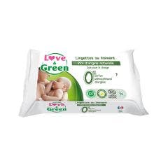 Toilette bébé au liniment 56 lingettes Spécial change Love&Green