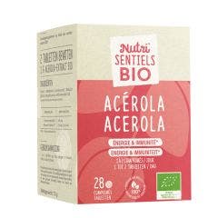 Acérola Bio 28 comprimés Nutri'sentiels Energie et immunité Nutrisante