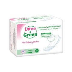Fuites Urinaires Extra 10 Serviettes Love&Green