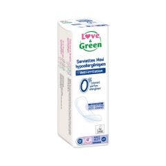 MAXI NUIT 12 serviettes Anti-irritations Love&Green