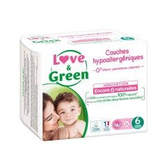 Taille 6 Extra Large 34 couches + de 15kg Love&Green
