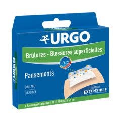Brulures Blessures Superficielles 6 Pansements Steriles 2.7x4.5cm Urgo