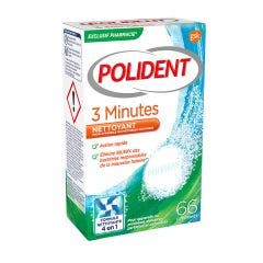 Nettoyant pour appareils dentaires 3 minutes 66 comprimés Polident
