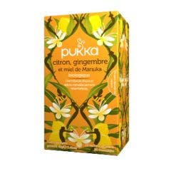 Infusion immunité - Citron, Gingembre et Miel de Manuka x 20 sachets Pukka