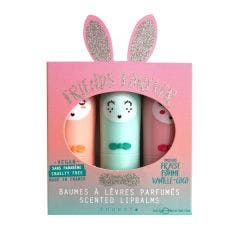 Coffret Trio Glitter Aqua Baumes à Lèvres Parfumés 3x3g Inuwet