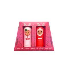 Coffret Duo Glitter Red Delux Baumes à Lèvres Parfumés 2x3g Inuwet