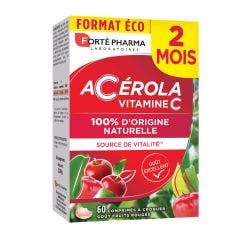 Acérola 60 comprimés à croquer Riche en Vitamine C naturelle Forté Pharma