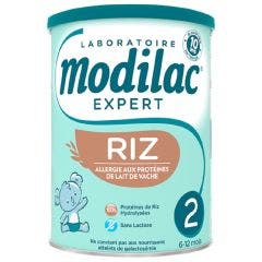 Lait en Poudre 800g Riz 2 Expert 6 à 12 Mois Modilac