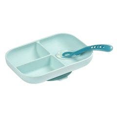 Set repas silicone 2 pieces compartimente Beaba