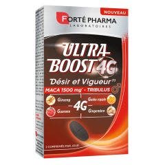 Booster Naturel Désir et Vigeur enrichi en Maca et Tribulus 30 comprimés Ultra Boost 4G Forté Pharma
