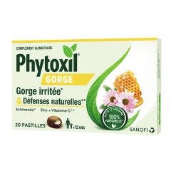Gorge et defenses naturelles 20 pastilles Sanofi