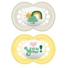 Sucettes Symetriques Silicone X2 6 Mois Et Plus Mam