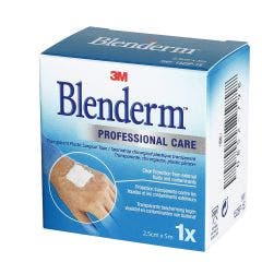 Sparadrap Chirurgical Plastique 2,5cmx5m Blenderm Transparent 3M
