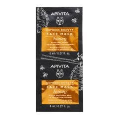 Masque Visage Hydratant et Nourrissant au Miel 2x8ml Express Beauty Apivita