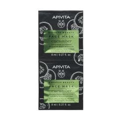 Masque Visage Hydratation Intense au Concombre 2x8ml Express Beauty Apivita