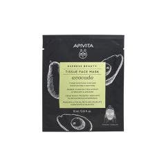 Masque Visage en Tissu Hydratant et Apaisant à l'Avocat 10ml Express Beauty Apivita