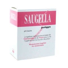 Lingettes Intimes x10 Polygin Saugella