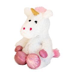 Bouillotte licorne peluche déhoussable 30cm Soframar