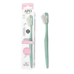 Brosse a dent rechargeable 1 manche + 2 tetes Extra Souple APO France