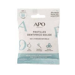 Dentifrice solide menthe 125 pastilles APO France