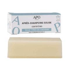 Apres-Shampooing solide Barre demelante 50g Tous types de cheveux APO France