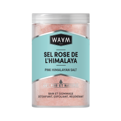 Sel rose de l'himalaya 400g Bain et gommage Waam