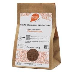 Graine De Lin Brun Entiere Triee 100g IPHYM Sante Laboratoires IPHYM