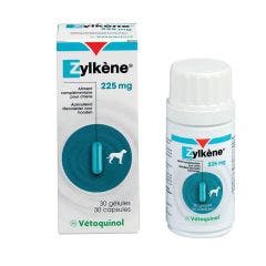 Aliment complémentaire effet relaxant 225mg 30 gélules Zylkène Chiens moyens Vetoquinol