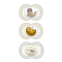 Sucettes symétriques Silicone Original x3 18 mois et plus Mam