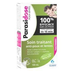 Soin Traitant anti-poux et lentes 100ml Parasidose+ PARASIDOSE