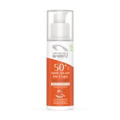 Crème Solaire Bébé et Enfant SPF50+ Bio 100ml Alga Maris Haute protection Laboratoires De Biarritz